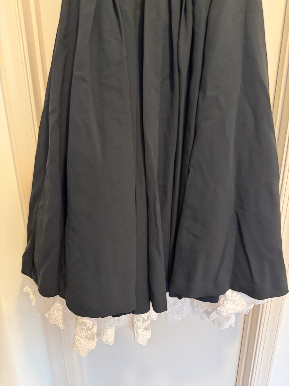 Helsa The Finale Midi Dress With Lace & Poplin in Black Size XS NEW! With tags! - Picture 12 of 12